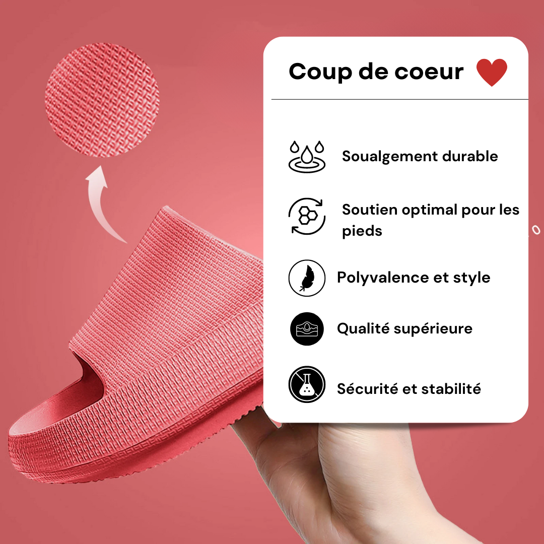 Sandales Claquettes Confortables et Antidérapantes CareSlides™