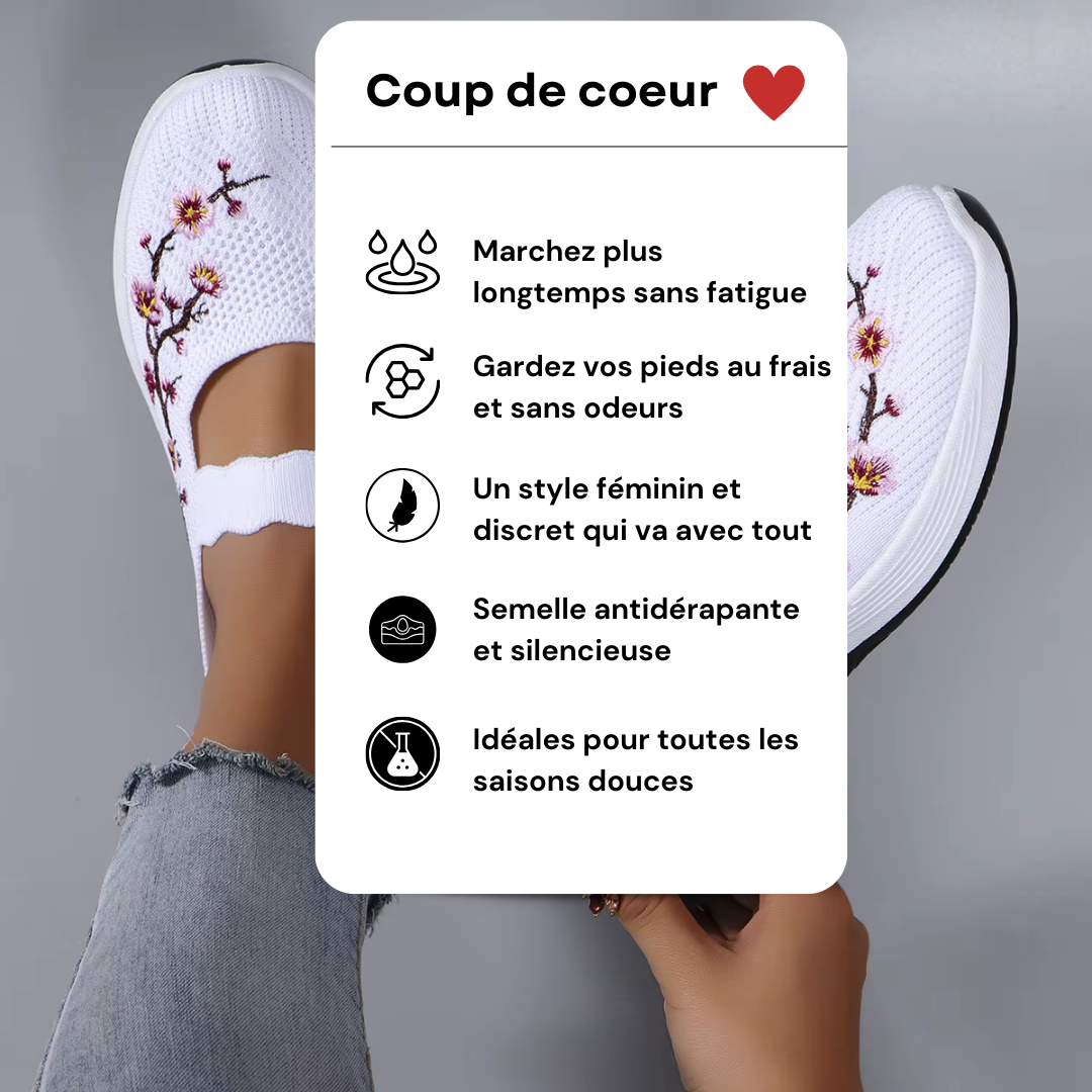 Chaussures Orthopédiques Femme Décontractées en Maille Respirante – Élégantes et Confortables
