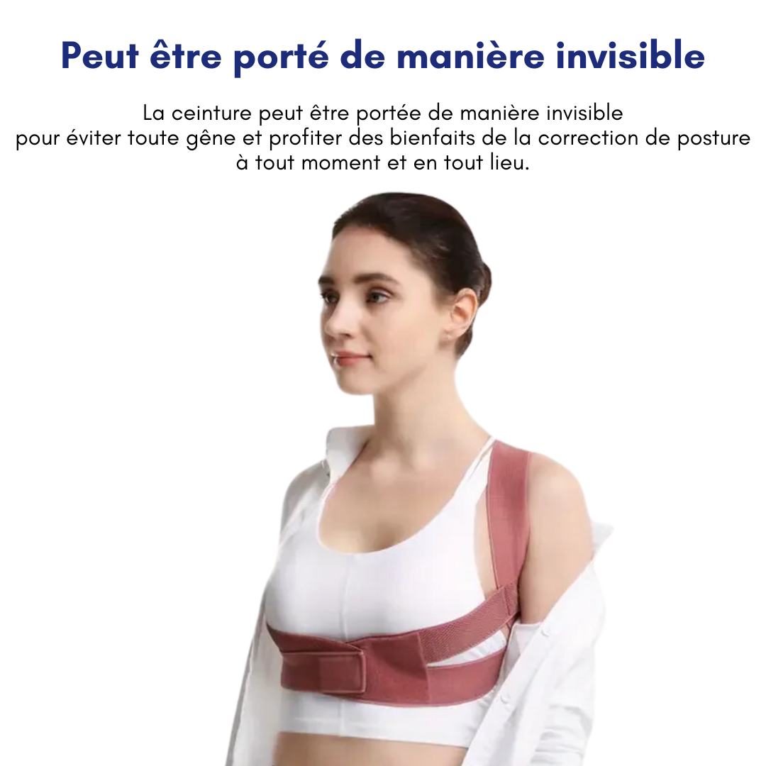 Correcteur de posture pour le dos à sangle facile CarePosture™