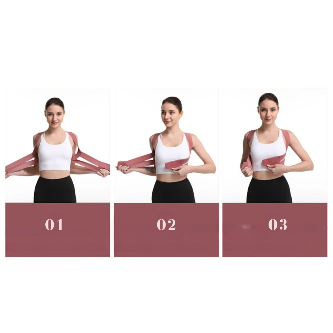 Correcteur de posture pour le dos à sangle facile CarePosture™