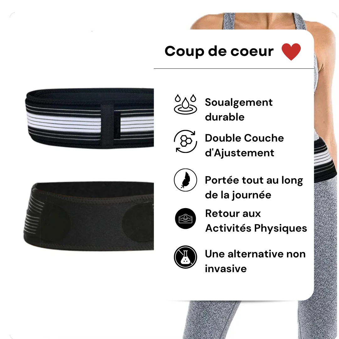 Ceinture Lombaire CareDos™ - Soutien et Soulagement pour le Dos