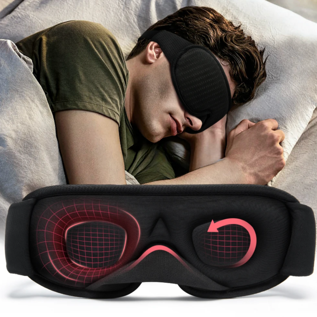 Masque de sommeil 3D en coton respirant CareSommeil ™