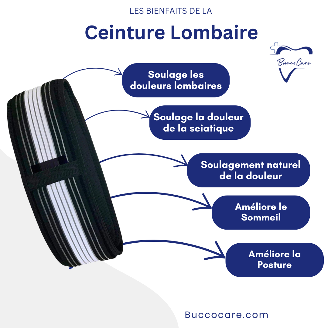 Ceinture Lombaire CareDos™ - Soutien et Soulagement pour le Dos