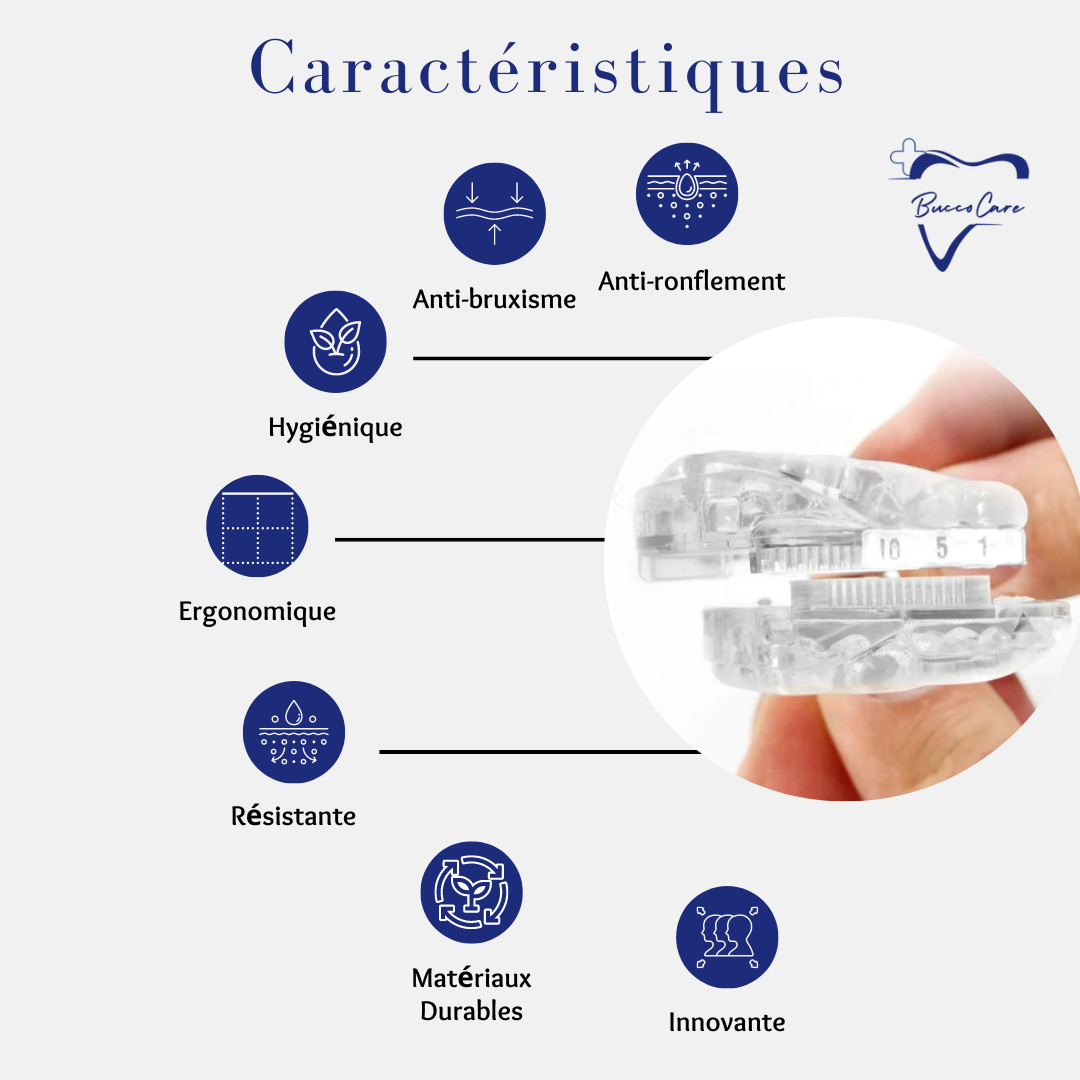 Orthèse d'avancée mandibulaire - Gouttière anti ronflement, CareSommeil™