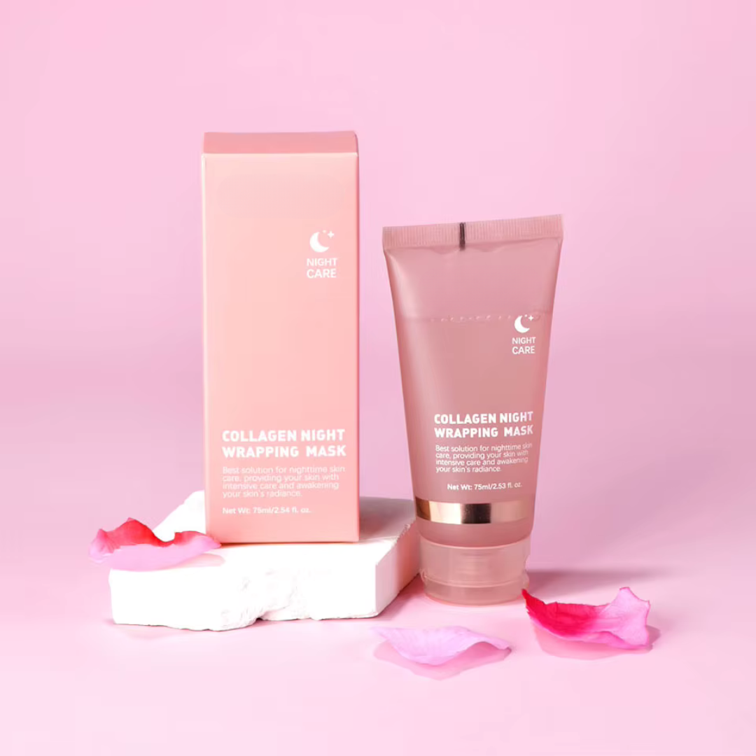 Masque de nuit au collagène pour le visage, hydratant, nourrissant et anti-relâchement