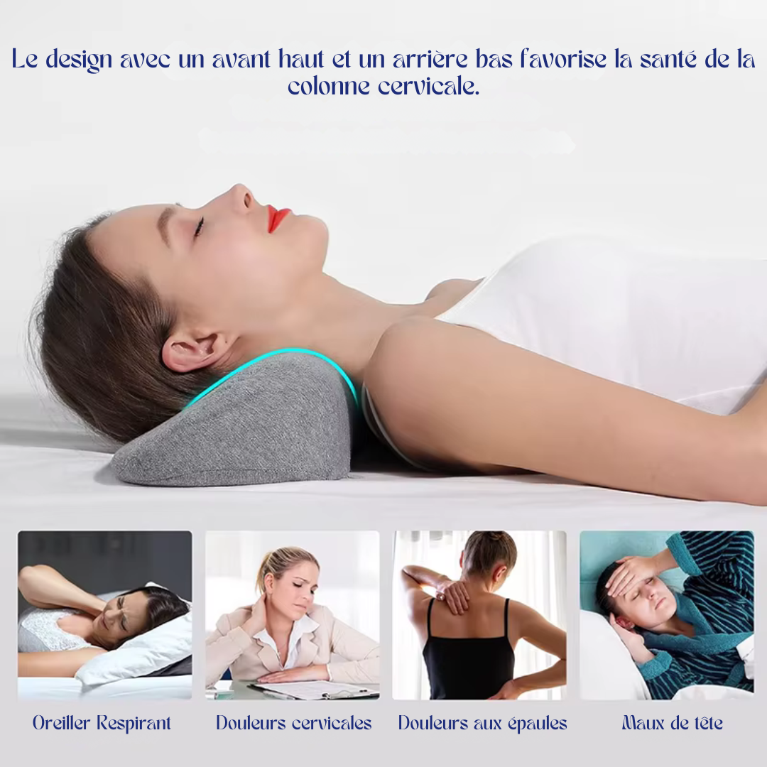 Oreiller Ergonomique Cervical à Mémoire de Forme