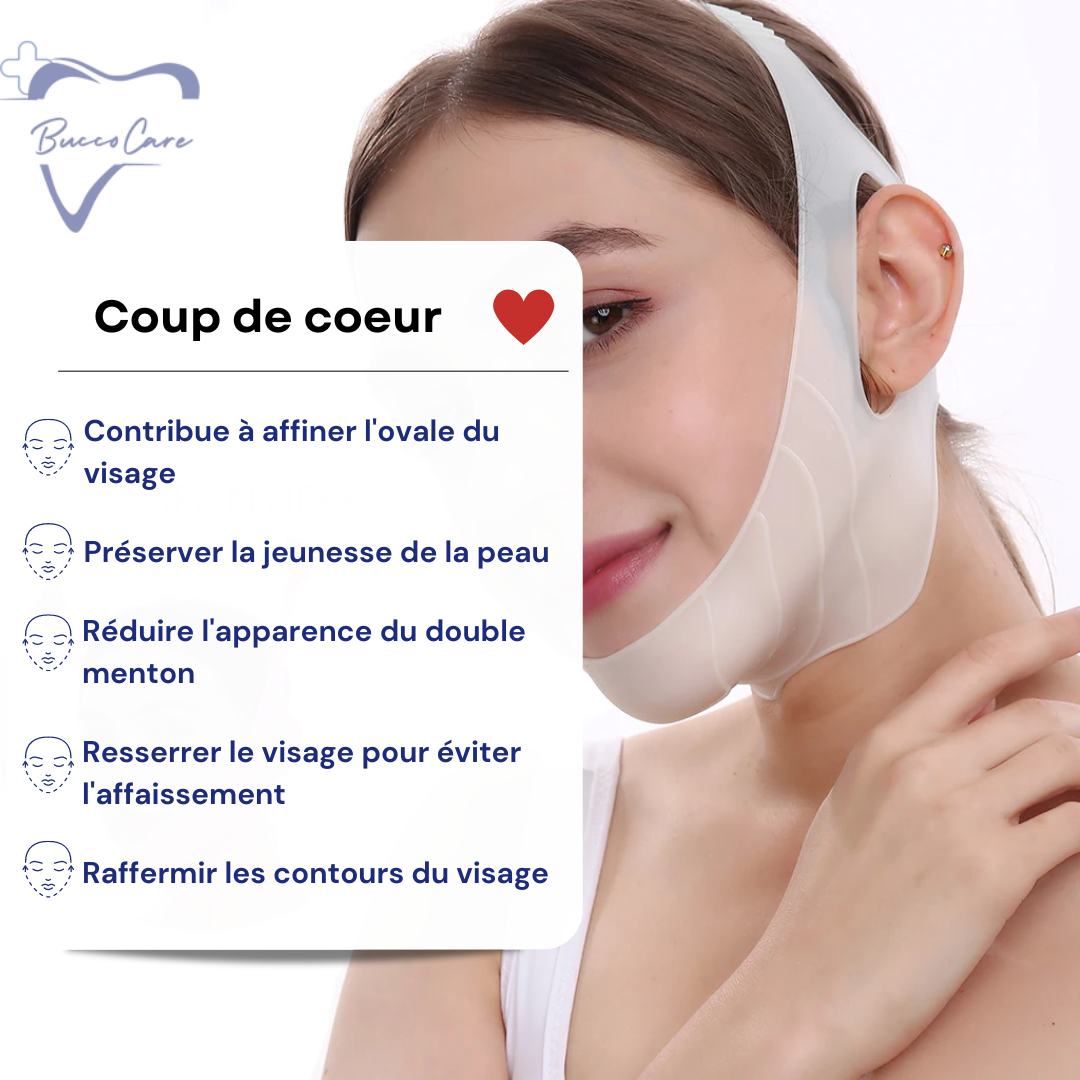 Masque Gaine Visage Imperméable Liftant, Remodelant et Réducteur de Double Menton Carelift ™