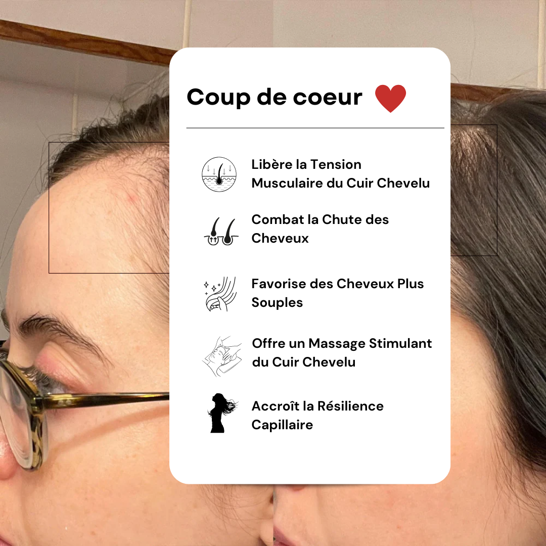 Brosse Capillaire Stimulante Tout-en-un pour Croissance et Vitalité des Cheveux CareThérapie™