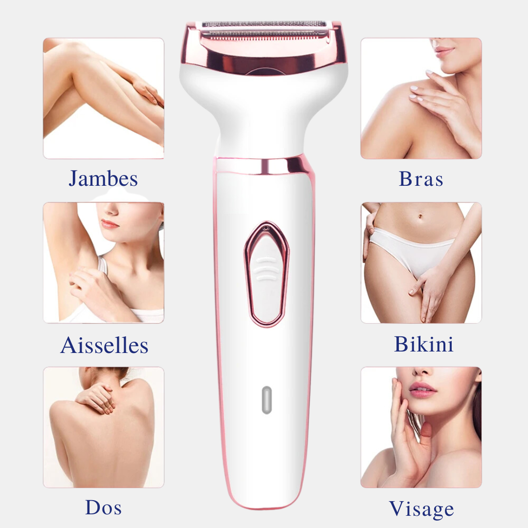 Épilateur électrique indolore, rechargeable et sans fil pour femmes tout en 1 CareCorps™