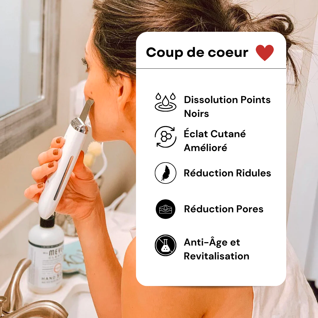Épurateur de peau ultrasonique dissolvant points noirs CarePeau™