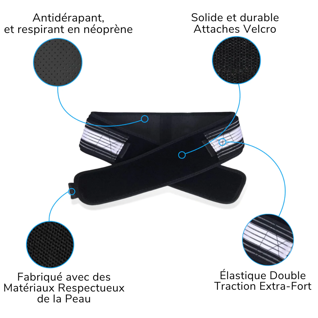 Ceinture Lombaire CareDos™ - Soutien et Soulagement pour le Dos