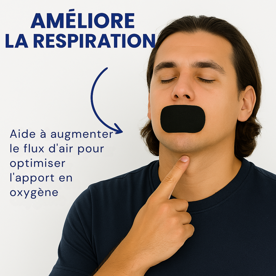Bandes buccales sommeil – bouche fermée pour respiration nasale et confort nocturne