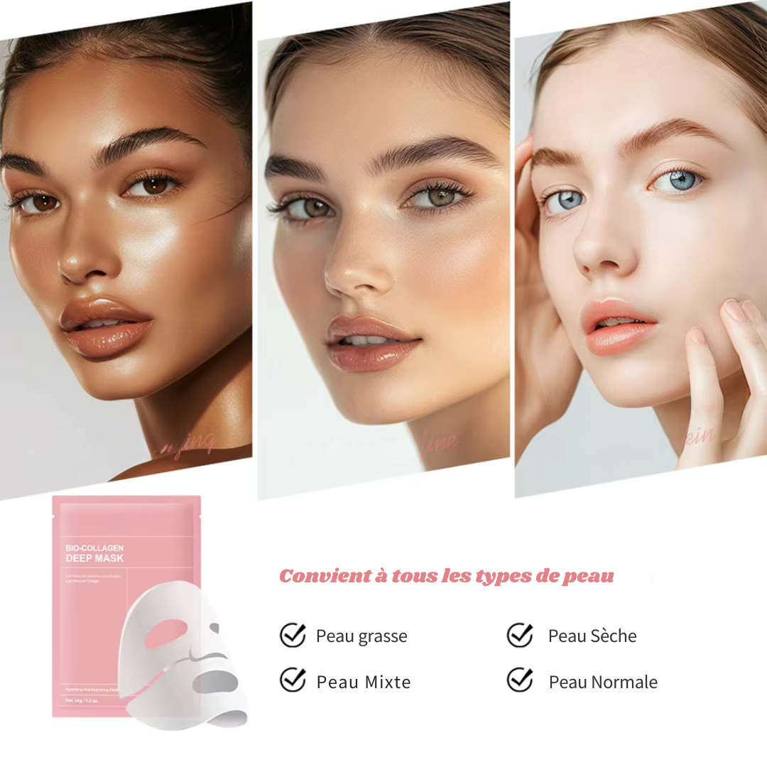 Masque Visage au Collagène – Hydratant, Raffermissant & Réducteur de Pores