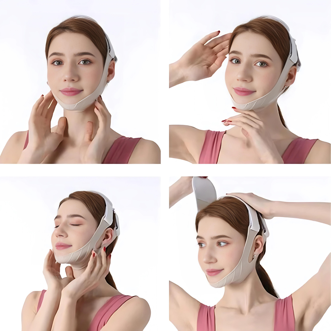 Masque Gaine Visage Imperméable Liftant, Remodelant et Réducteur de Double Menton Carelift ™