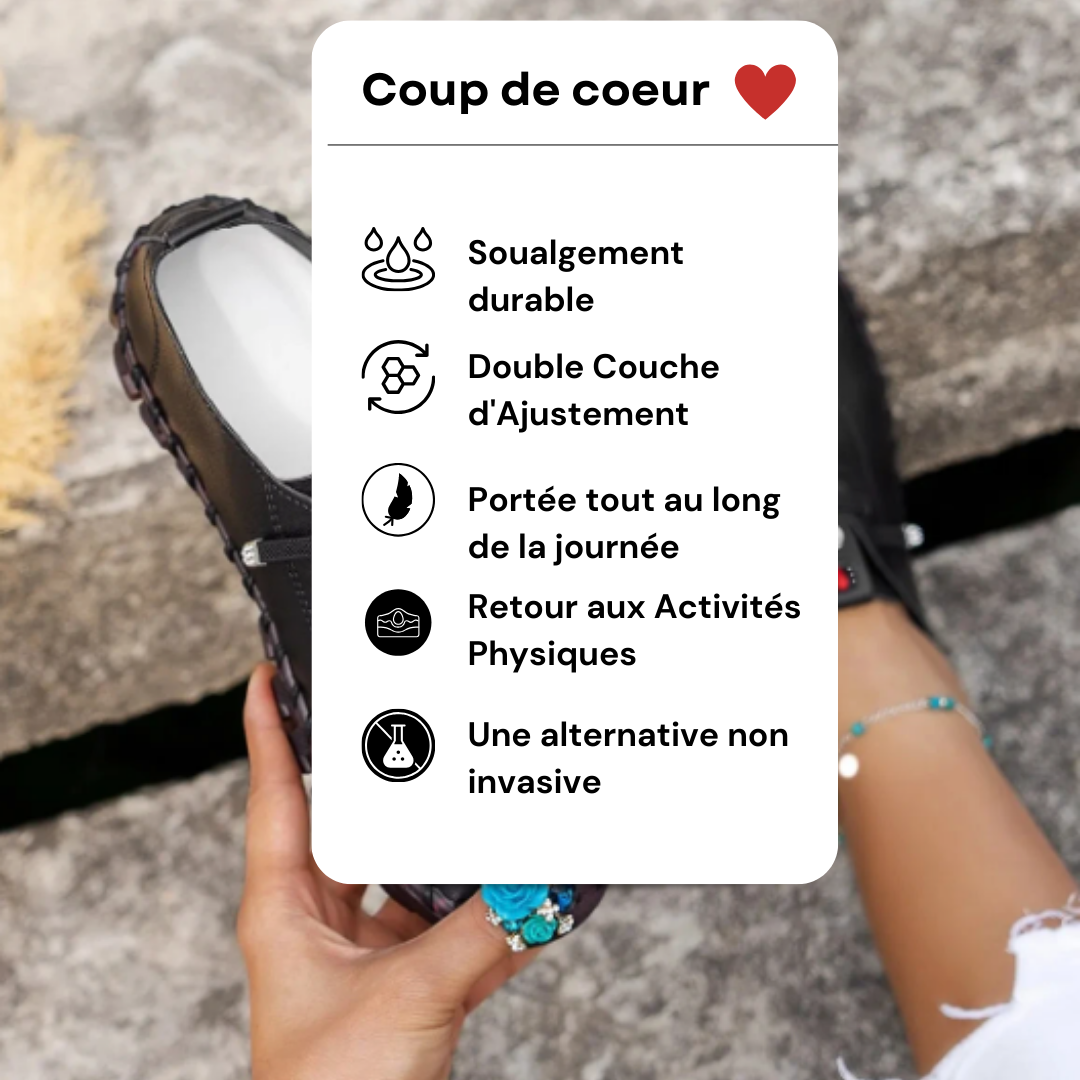 Chaussures orthopédiques pour femmes en Cuir CarePieds™