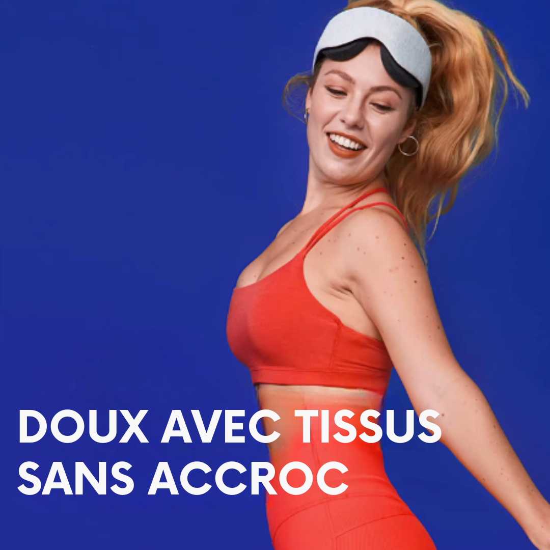 Masque de Sommeil 3D en Coton Respirant - Ajustable et Confort sans Pression Oculaire