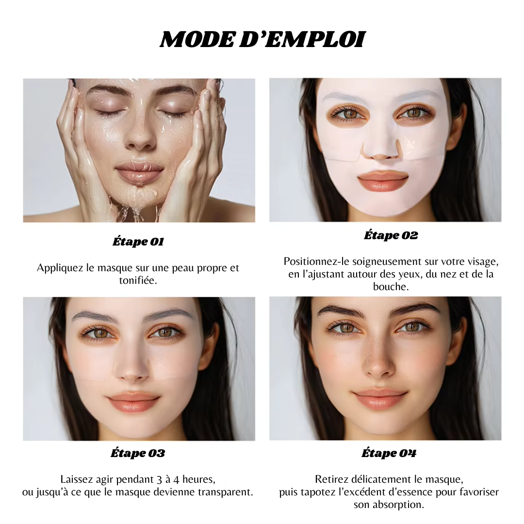 Masque Visage au Collagène – Hydratant, Raffermissant & Réducteur de Pores