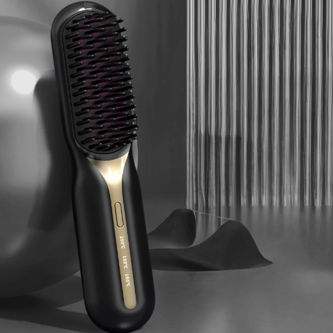 Brosse Lissante Rechargeable Sans Fil CareCheveux™